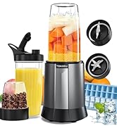 Smoothies Blender, 1300W 20 Pcs Personal Blender for Shakes and Smoothies with 32 Oz *2 To-Go Cup...
